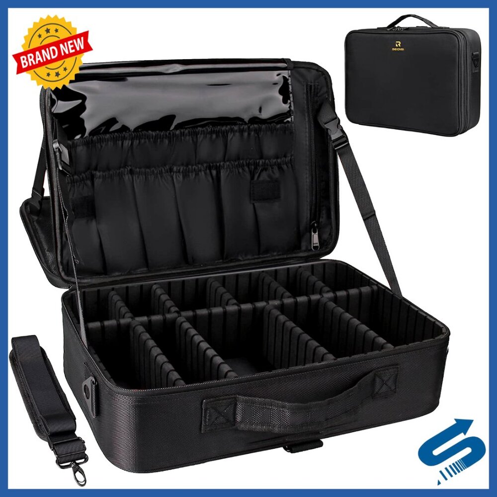 Professional Train Case Large Makeup Bag Travel C… - image 1